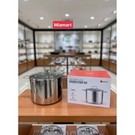 Chicken boiling pot, soup pot, stainless steel pot size 30cm; miamart
