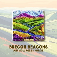 Travel Refrigerator Stickers Souvenirs, UK Wales National Park, Creative Semi-three-dimensional Souv