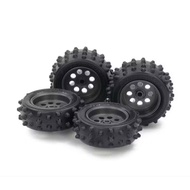 TAMIYA 15547 SPIKE TIRE & WHEEL SET [ FOR EZ CHASSIS ]