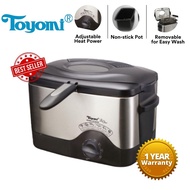 Toyomi Deep Fryer with Stainless Steel Body 1.5L - DF 323SS