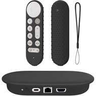 Silicone Cover Case for Google TV Streamer 4K 2024 ，Protective Sleeve Set for Google TV Streamer 4K 