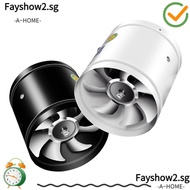 FAYSHOW2 Mute Exhaust Fan, Super Suction Pipe Toilet Exhaust Fan, Powerful Black White 4'' 6'' Air Ventilation Ceiling Booster Household Kitchen
