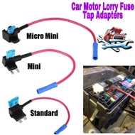 Car Fuse Tap Mini Micro Standard Car Lorry Van Truck Motor Fuse Blade Fuse Adapter Cable