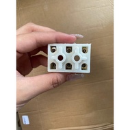 Single phase motor connector - white connector