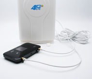 Antena Penguat Sinyal Dual Port TS9 Kabel 2M Untuk Modem Mifi Huawei E5577 E8372 E8278 MF970 45Dbi