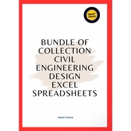 Bundle of Collection Civil Engineering Design Excel Spreadsheets