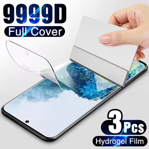 3Pcs Hydrogel Film on Samsung Galaxy S10 S20 S9 S8 Plus S7 S6 Edge Screen Protector For Samsung Note