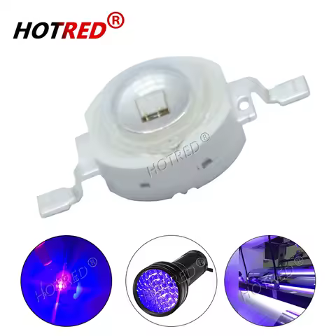 10pcs High Power LED Chip 3W COB LED Emitter UV 3W 365nm 370nm 375nm 380nm 385nm 390nm 395nm 400nm 4