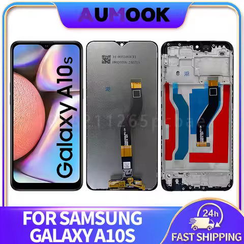 6.2" PLS LCD For Samsung Galaxy A10S A107 LCD Display Touch Screen Digitizer Assembly Panel With Fra