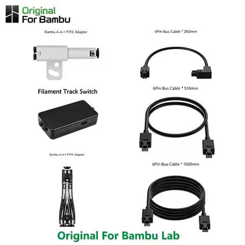 Original for Bambu Lab X2D/H2C AMS Multi-Material Upgrade Kit: Filament Track Switch/6pin 4pin Bus C