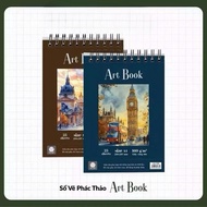 XO HT8816 Spring Drawing Book Art Book A4 rough yellow paper (random color cover)