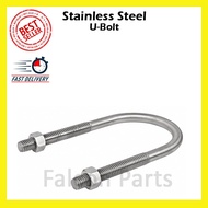 Stainless Steel U-Bolt with 2 Nuts