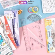 Eke DiBee 4 Piece protractor set for students with many lovely models TK75