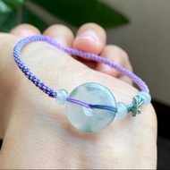 冰種翡翠天然翡翠 A玉 玉珠 玉鏈手鏈 • 冰種平安扣翡翠手串