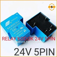 24V 5Pin Frog Relay 24V 5Pin Songle Relay 24V 5Pin Relay 24Volt 5Pin Relay 24V 5 Pin Relay 24 5 PinV