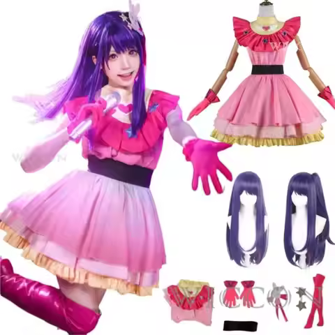 Ai Hoshino Cosplay Costume Anime OSHI NO KO Dress Lolita Skirt Uniform Halloween Party Clothes For G