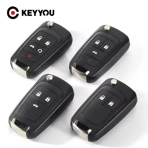 KEYYOU 2 Button Flip Folding Car Remote Key Case shell Fit For VAUXHALL OPEL Insignia Astra J Mokka 
