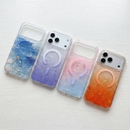 Elegant Fresh Back Cover For iPhone 14 15 16 17 18 Pro Max Case Shockproof Acrylic Protective Cover 