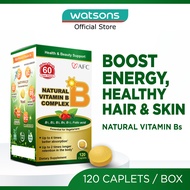 AFC JAPAN Natural Vitamin B Complex Dietary Supplement caplets (Boast Energy , Healthy Hair & Skin) 
