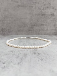 珍珠項鍊  5 ~ 6 mm白珠 天然淡水珠 串鍊