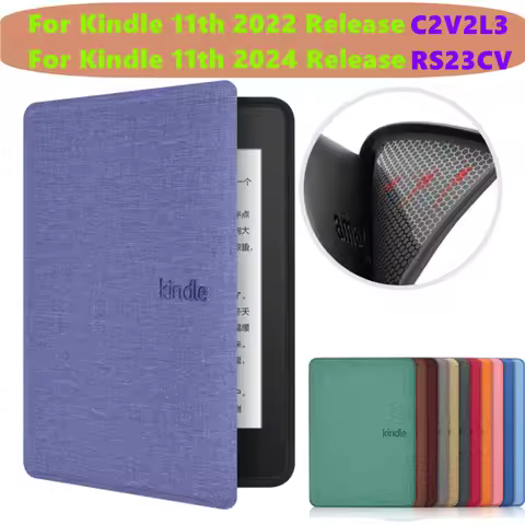 Auto Wake/Sleep Case Shockproof Soft TPU Shell for All New Kindle Basic 2024 2022 11th 12th Generati