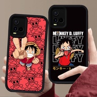 E43 One Piece Luffy Casing for Black Silicone VIVO Y21s Y21 Y02t Y02S Y33E V20 Y02a Y21e V30E V21 V3