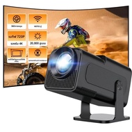 HY320mini Android โปรเจคเตอร์ 1280x720P Dual WIFI6 200 lumens โฮมเธียเตอร์กลางแจ้งแบบพกพา Proyector,