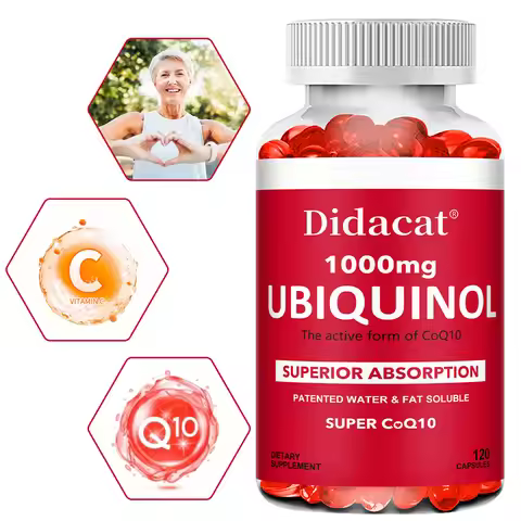 Ubiquinol CoQ10 1000mg Softgels, Active Form, Superior Absorption, Heart, Energy, Antioxidant, Cardi