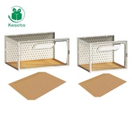 [Kesoto] Portable Reptile Terrarium Container with Lid Ventilation Design Cage Accessories for Lizar