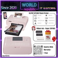 Canon CP1300 Selphy Wireless Printer - Pink Color - Portable Photo Printer - Compact Photo Printer - RP108 Free ( 108pcs 4R Photo Paper + Ink Pack )  - Mobile Wi-Fi printer with variety of print functions