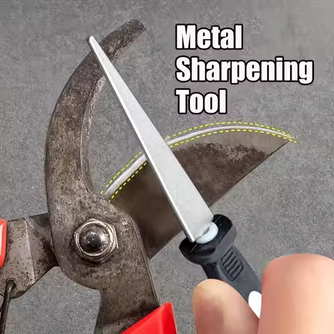 Multipurpose Diamond Sharpener Double Sided Metal File For Knife Scissors Garden Pruning Tools Porta