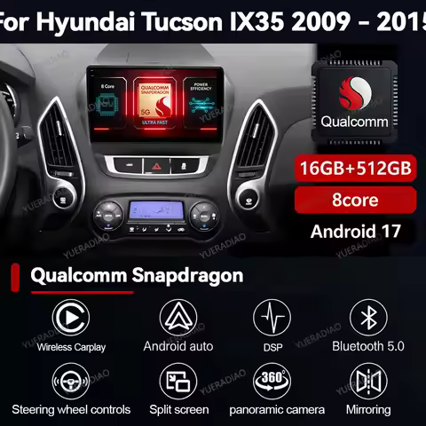 Android 17 Car Radio For Hyundai Tucson 2 Lm Ix35 2009 - 2015 Multimedia Video Player GPS NAVI 2DIN 
