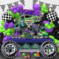 Monster Truck Birthday Decorations, Monster Truck Balloon Arches, Monster Truck Party Decorations Fo
