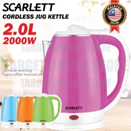 Scarlett Electric Jug Kettle Cordless Detachable Automatic Switch 2.0L/Jug Cerek Elektrik