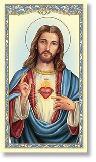 Sacred Heart Of Jesus Holy Card -Consecration-10 pack