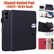 For Xiaomi Redmi Pad (2022) 10.61" VHU4254IN 5G Cute Animal Pattern Tablet Protection Case Fashion Painted Card Stand Cover Flip Wallet Leather Casing