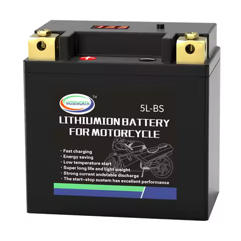 5L-BS 12V Motorcycle Battery LiFePO4 Lithium 180CCA with BMS Jump Starter Motorcycle Battery For Sco