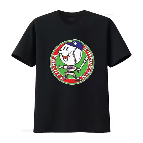 Nippon Professional Baseball Yakult Swallows Retro Design T Shirt for S 5XL Made in USA vintage Wash