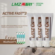 LMZ ACTIVE FAST Chinese Medicinal Toothpaste*3 Free Mouthwash*4