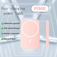 Power Bank Mini Magnetic Wireless Fast Charge Used for iP 17/16/15/14/13/12 Pro max (5000mAh)
