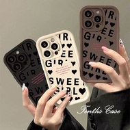 Compatible for Infinix Smart 8 7 Hot 40 Pro 40i 40 Pro 30i Play 30i Spark Go 2024 2023 Note 30 VIP 12 Turbo G96 ITEL S23 Heart Letter All-inclusive Phone Case Soft Cover
