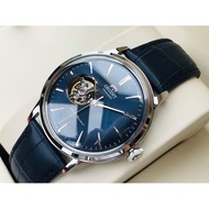 Orient RA-AG0005L10B Classic Mechanical Blue Leather Strap Analog Men's Watch