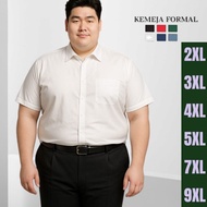 KEMEJA Men's Jumbo Short Sleeve Shirt Plain Jumbo Oversize Shirt ML XL 7XL 9XL