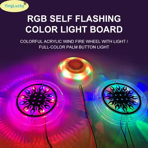 Basketball machine Arcade LED button 60mm colorful RGB light button basketball machine horn lampshad