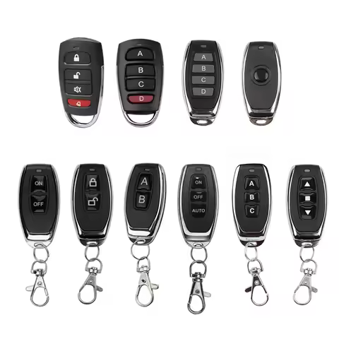 Wireless Remote Control Switch 1/2/3/4Key Garage Door EV1527 Learning Code DC 6V Universal Auto Car 