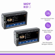 2DIN Wired CarPlay Android Auto 7 Inch Car Tape Head Unit