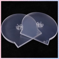 Colorcrush 1/3PCS Transparent Plastic Single Piece Round Disc Case CD Case Thiened CD DVD Disc Box D