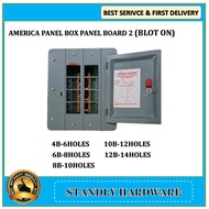AMERICA PANEL BOX PANEL BOARD 2 (bolt on) - 12 BRANCHES  6 8 10 12 14 HOLES