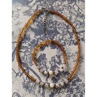 Bohemian set accessories necklace and bracelet