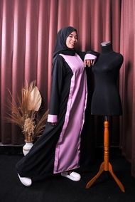 Zoya Stores / New Model Gamis Abaya Khamila/ Gamis Abaya Arab / Turki /Bahan Sakila Kombinasi Dua Wa